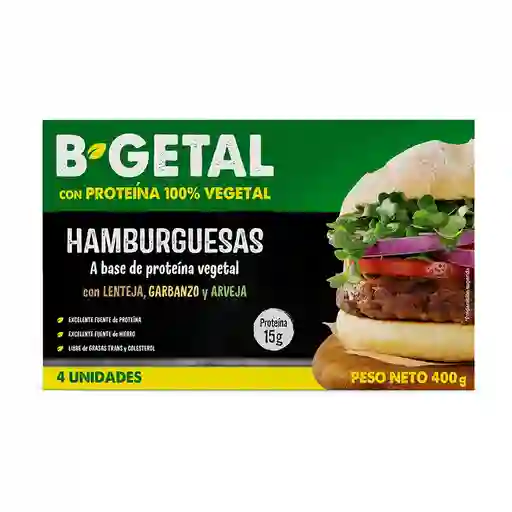 B-Getal Hamburguesas a Base de Proteína Vegetal