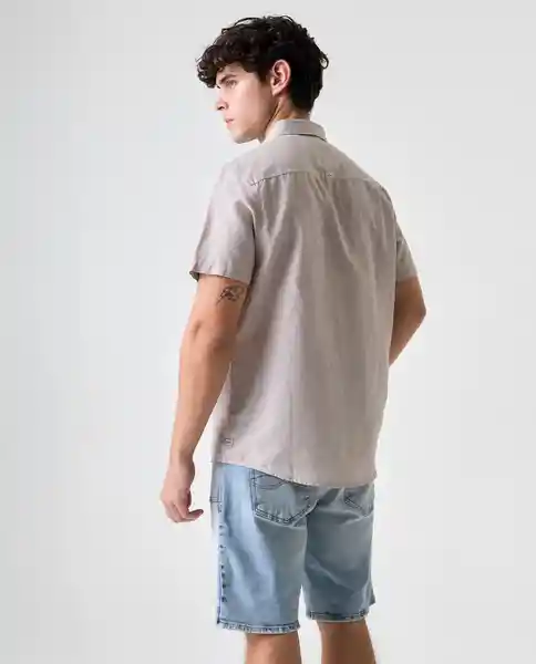 Camisa Hombre Gris Talla L 812G006_GRI161107 Americanino