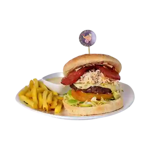 Hamburguesa de Pollo y Tocineta