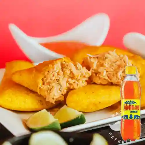 Combo Empanada Pollo + Colombiana 400 ml