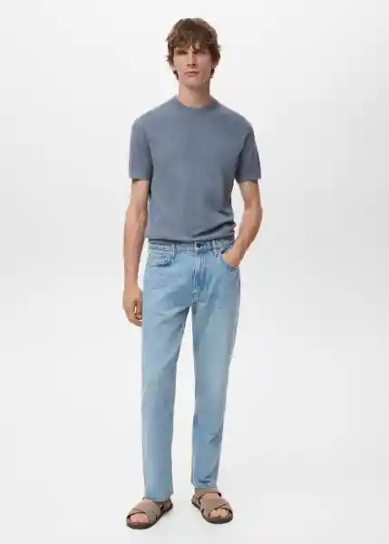 Camiseta Tricot Andrewh-H Índigo Talla XL Hombre Mango