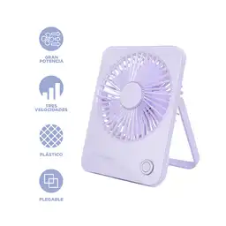 Ventilador Plegable Morado Miniso