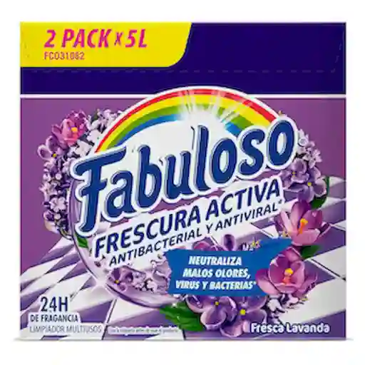 Fabuloso Limpiador Multiusos Antibacterial Aroma Fresca Lavanda 