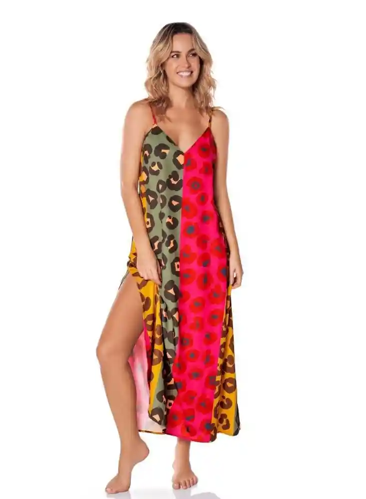 Vestido Largo S-verde Mil