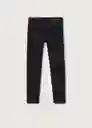 Jeans Slim Tejano Negro Talla 06 Niños Mango