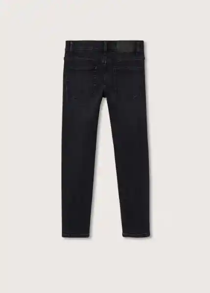 Jeans Slim Tejano Negro Talla 06 Niños Mango