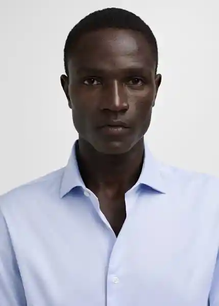 Camisa Masnou Celeste Talla L Hombre Mango