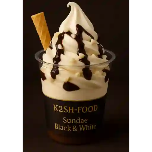 Sundae black white