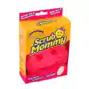 Scrub Mommy Fibra Esponja Doble Cara Rosa