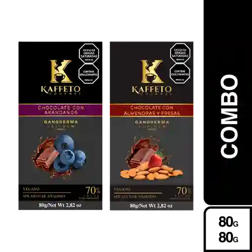 Combo Kaffeto Arándanos + Chocolate con Almendras y Fresas