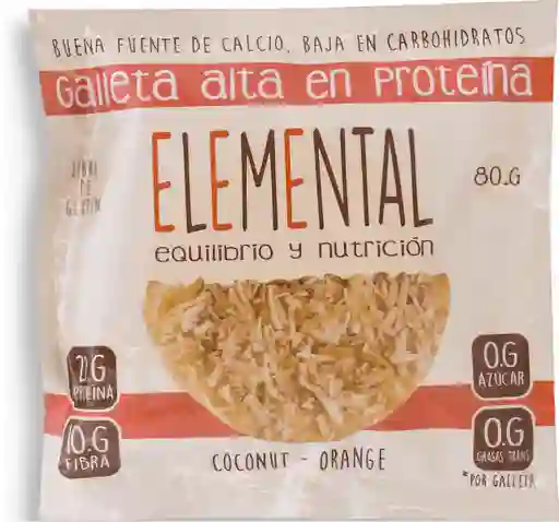 Elemental Galleta Proteina Coconut Orange