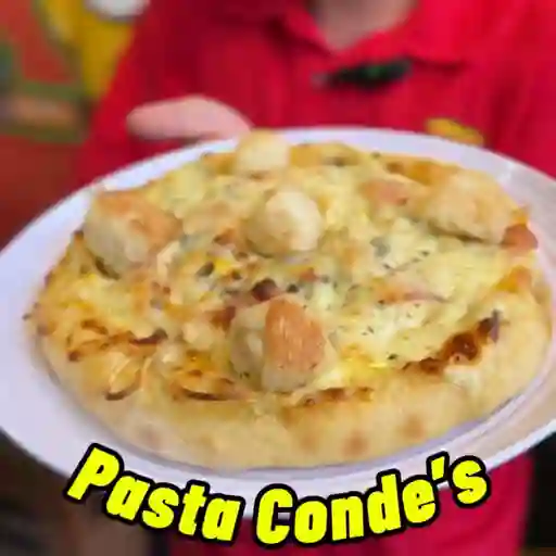 Pasta condes pollo champi