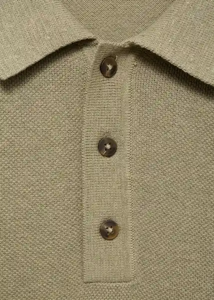 Camiseta Polo Andrew Khaki Talla L Hombre Mango