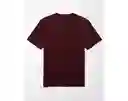 Camiseta Hombre Vinotinto Talla Large American Eagle