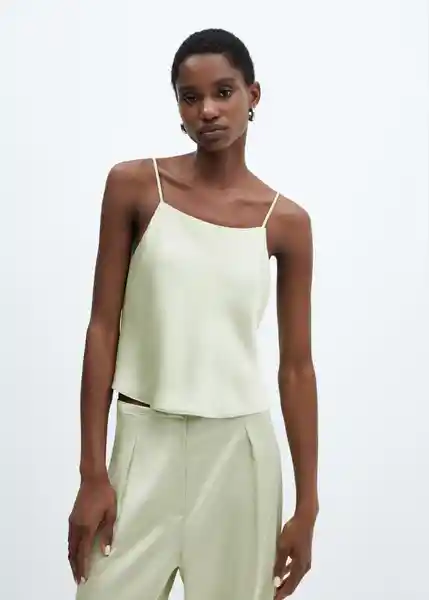 Top Afri-H Verde Mujer Pastel Talla L Mango