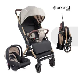 Coche Travel System Compacto Micro Bebesit Beige Beige