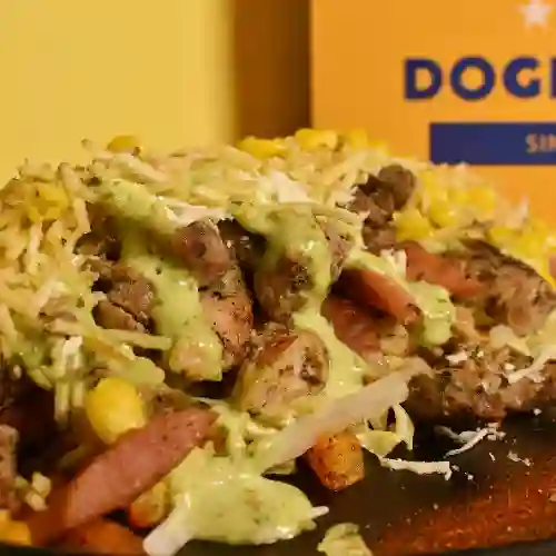Salchipapa de Carnes Dogeritos