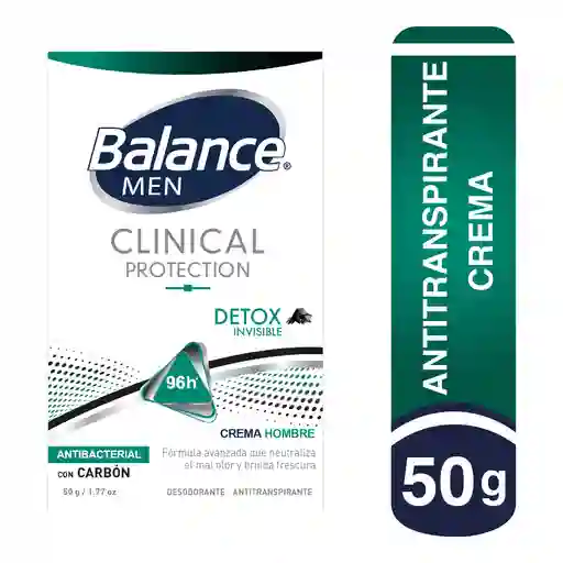 Balance Desodorante Crema Clinical Detox Invisible Hombre