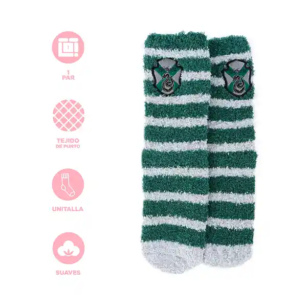 Medias Afelpadas Serie Harry Potter Slytherin Miniso