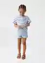 Short Chipb Tejano Claro Talla 71 Niñas Mango