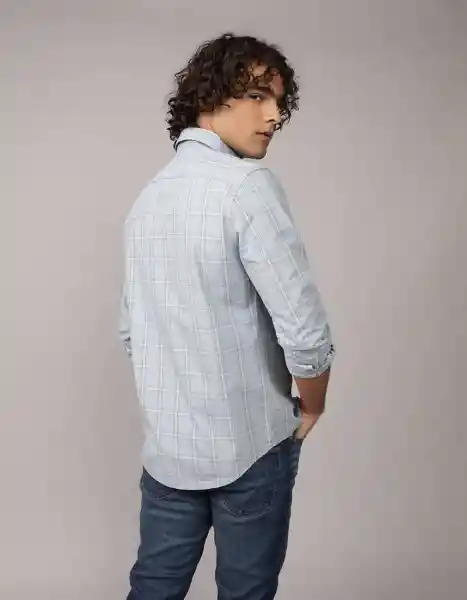Camisa Hombre Azul Talla Large 2722403 American Eagle