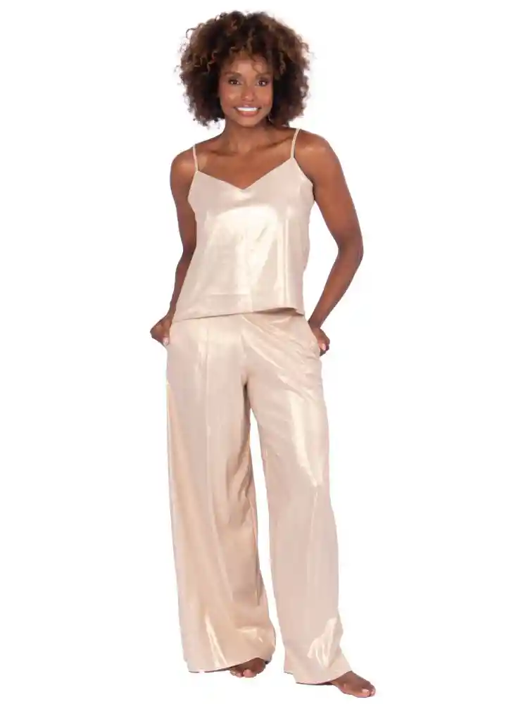 Pantalon Basico S-dorado