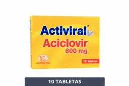 Activiral Aciclovir Antiviral Oral en Tabletas 