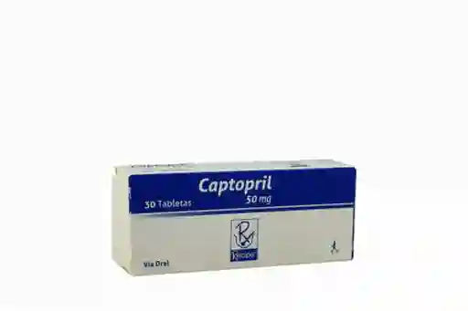 Captopril 50 Mg 30 Tabletas 