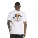 Camiseta Manga Corta Fresco Cubes Hombre Blanco-xl
