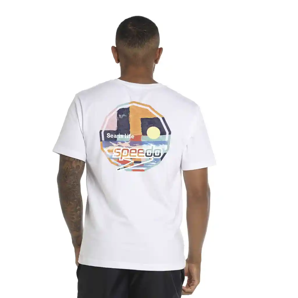 Camiseta Manga Corta Fresco Cubes Hombre Blanco-xl