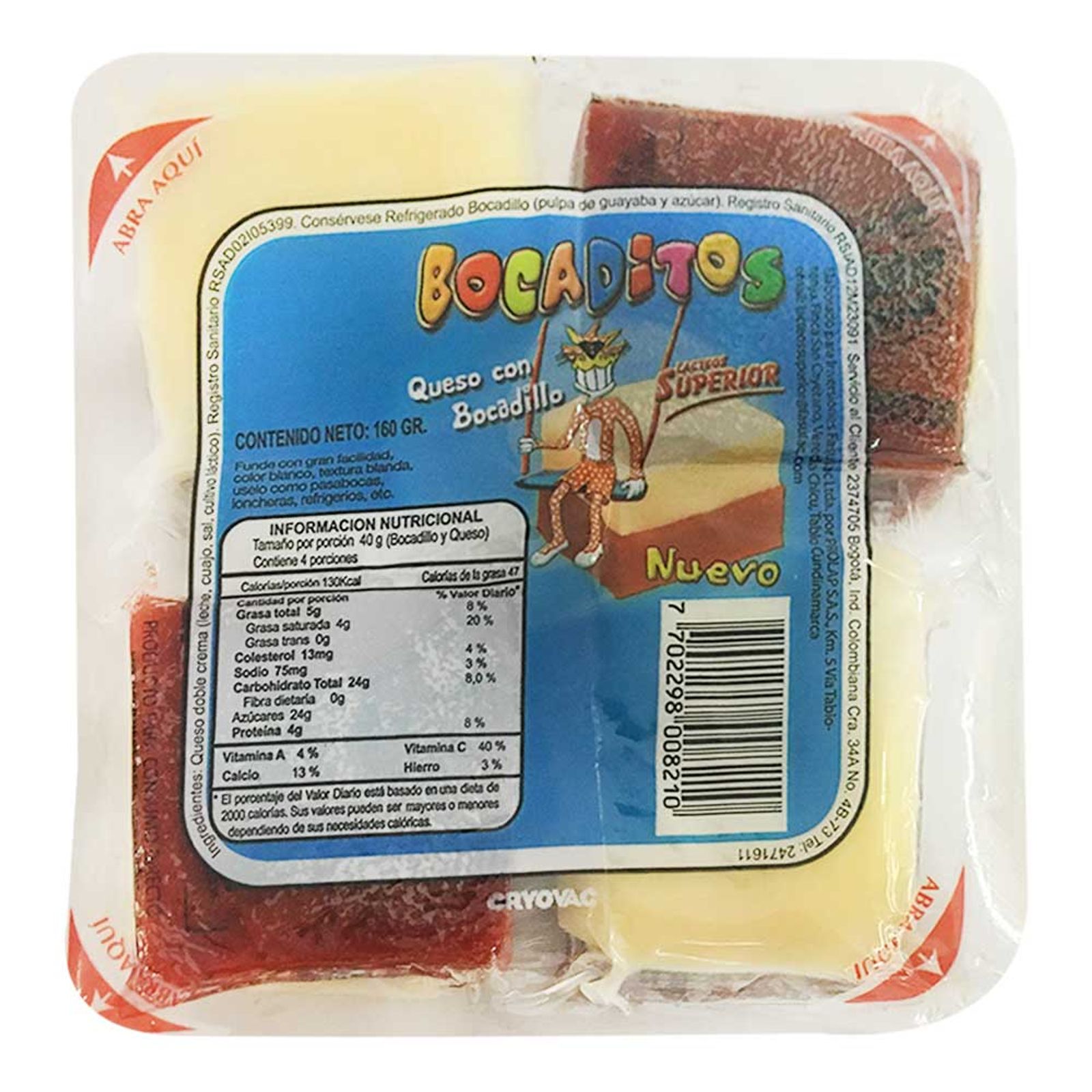 Bocaditos Queso con Bocadillo 160 g