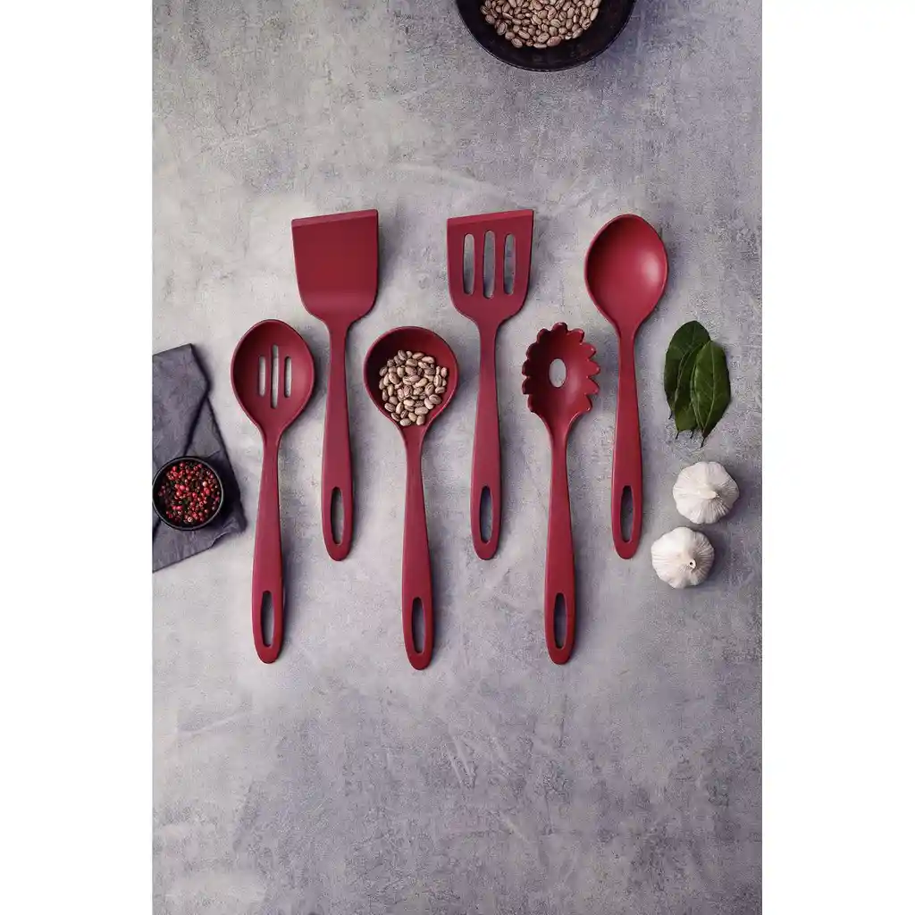 Cuchara Tramontina Ability Para Servir Nylon Rojo