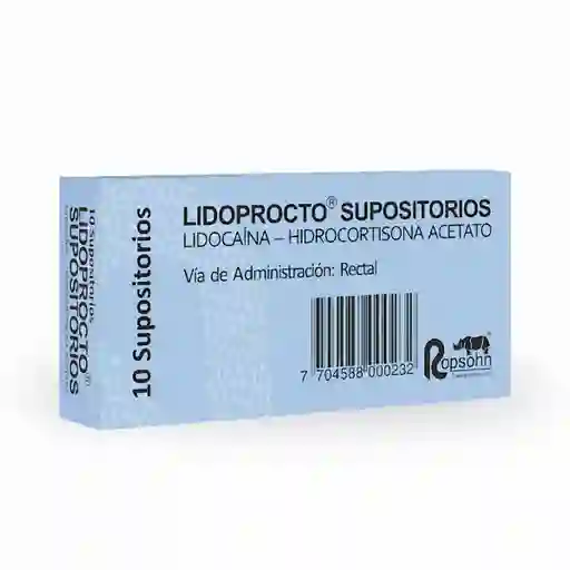 Lidoprocto Supositorios (60 mg/ 5 mg)