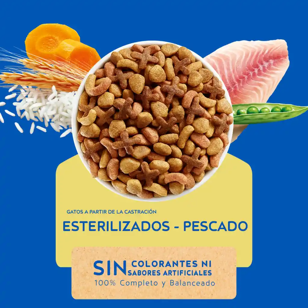 Comida para gatos Purina Cat Chow esterilizados x 1,5kg