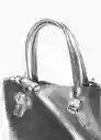 Bolso P Tulipa Plata Talla 99 Mujer Mango