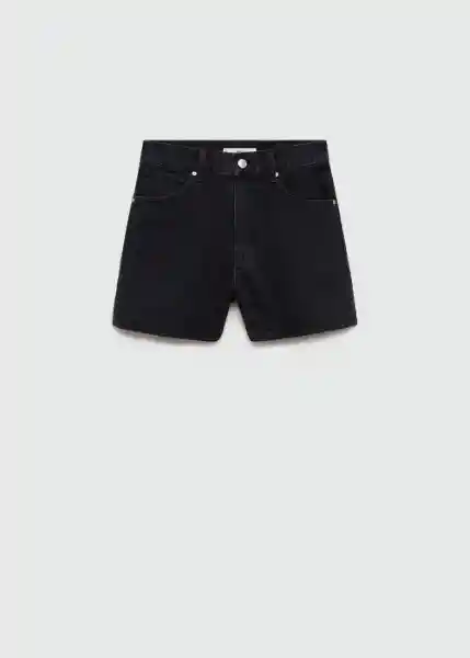 Short Zoe Tejano Negro Talla 42 Mujer Mango