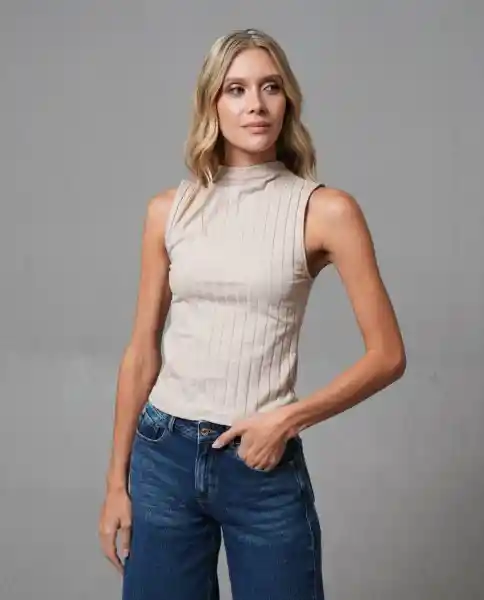 Camiseta Mujer Crudo Talla M 203G016_CRU141106 Rifle