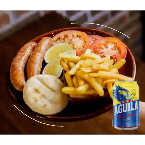 Combo Plato de Chorizos Fritos + Aguila Orig Lta 330ml