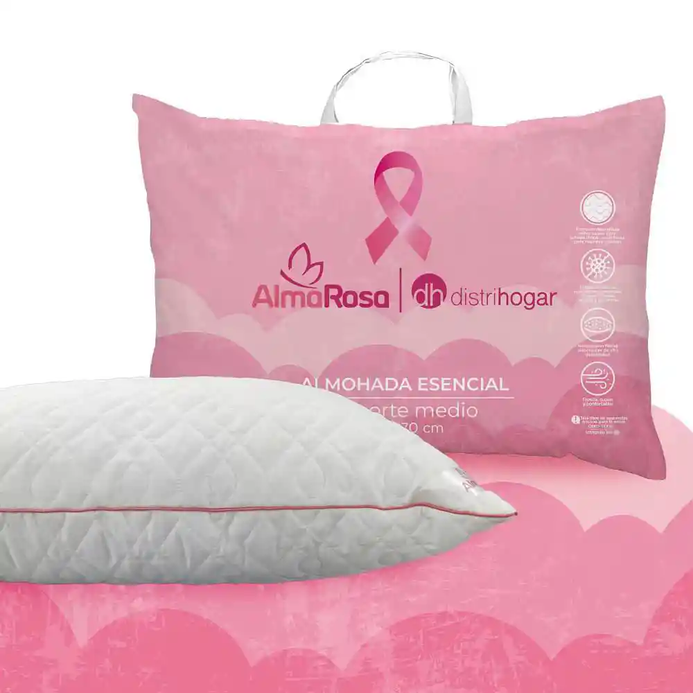 Almohada 50 X70 Rosa Distrihogar Pt00605