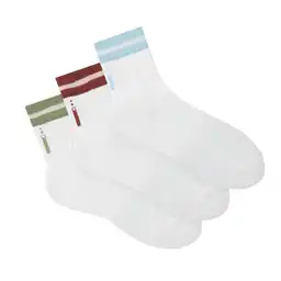 Medias Deportivas Cortas Masculino Yepu Masc X3 Punto Blanco