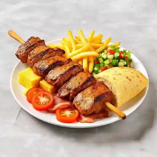 Chuzo De Carne, Pollo, Cerdo