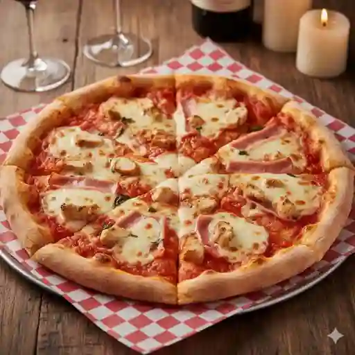 Pizza Personal Pollo Jamón