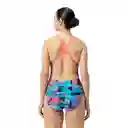 Vestido de Baño Allover Digital Powerback Mujer Negro-32