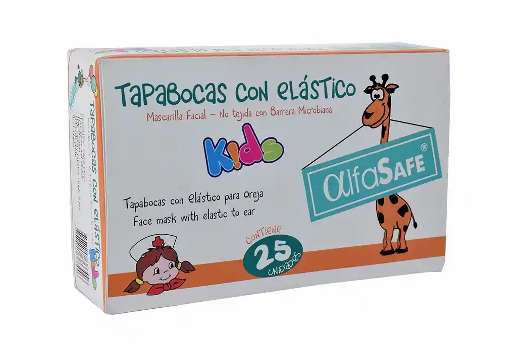 Alfa Safe Tapabocas Pediátrico no Tejido con Barrera Microbiana