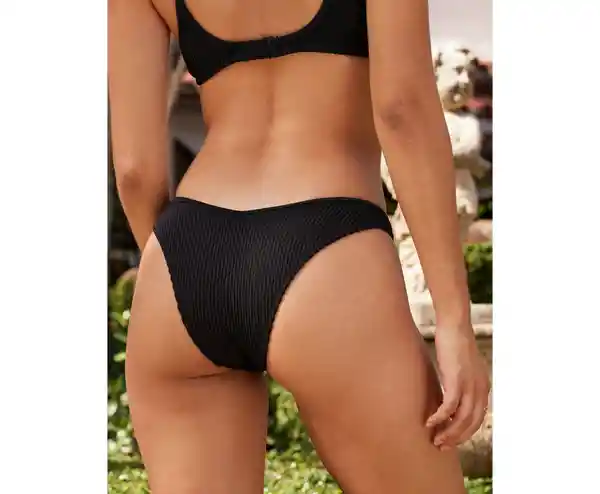 Panti Traje de Baño Aerie Negro Talla SMALL American Eagle