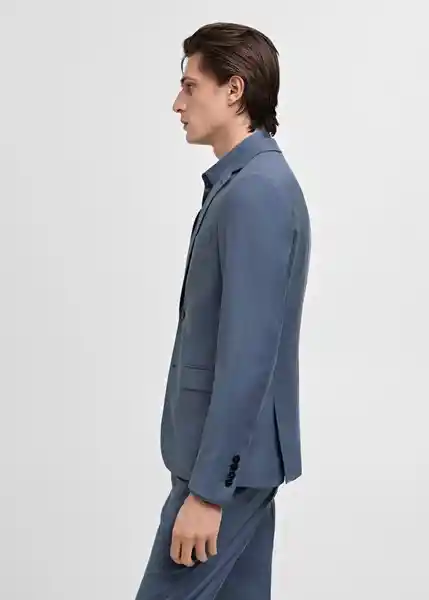 Blazer Americana Paris Celeste Talla 48 Hombre Mango