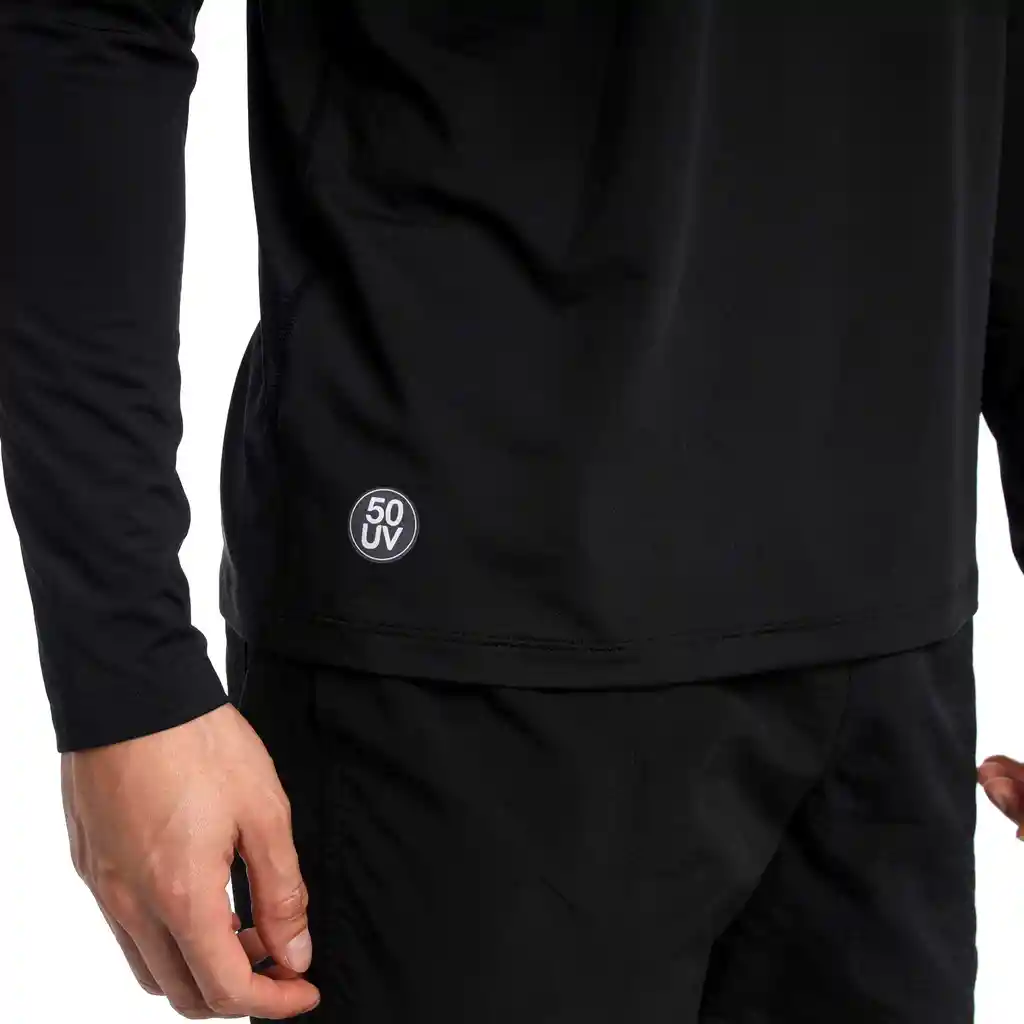 Camiseta Manga Larga Sunshirt Hombre Negro-s