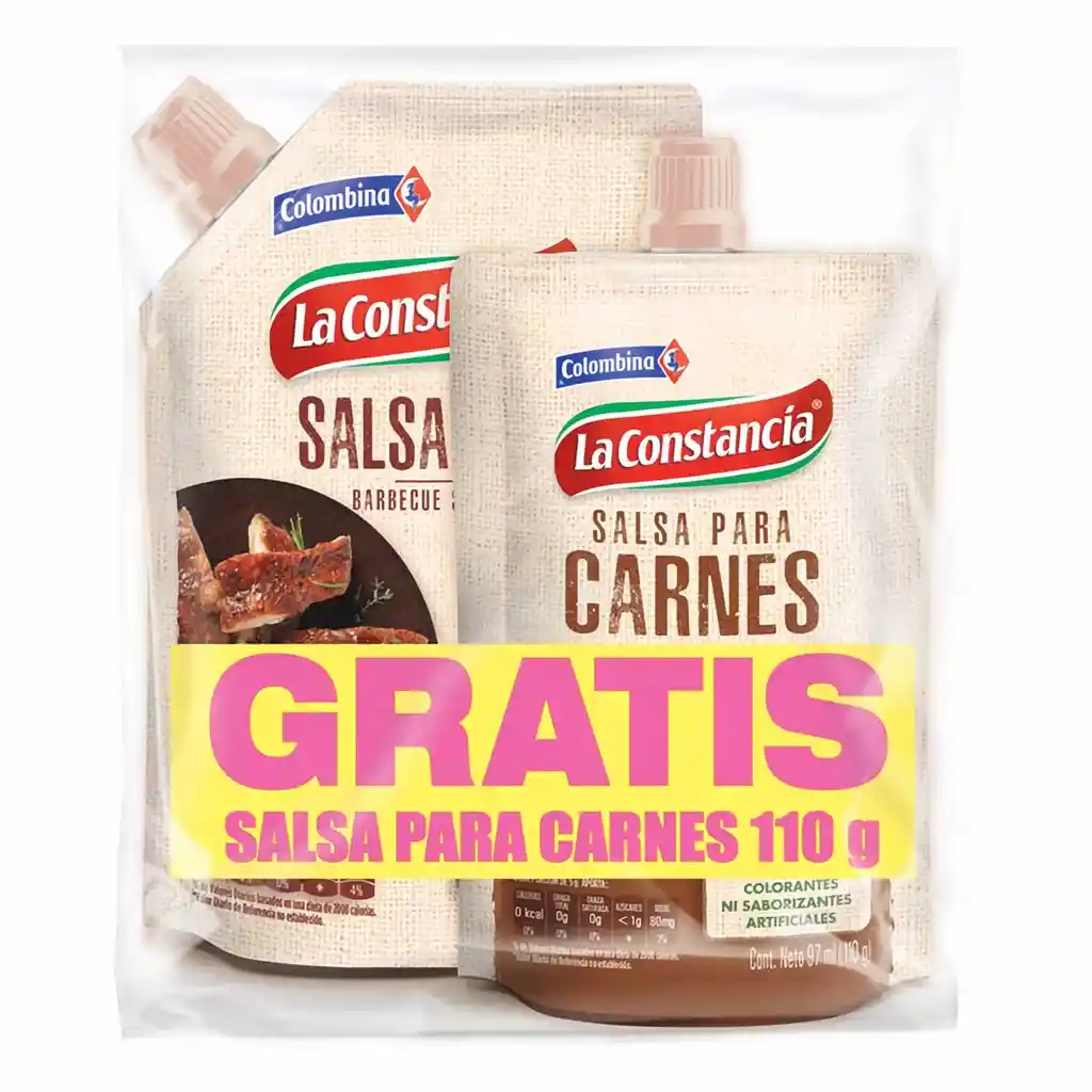 La Constancia Salsa Bbq + Obsequio Salsa para Carnes