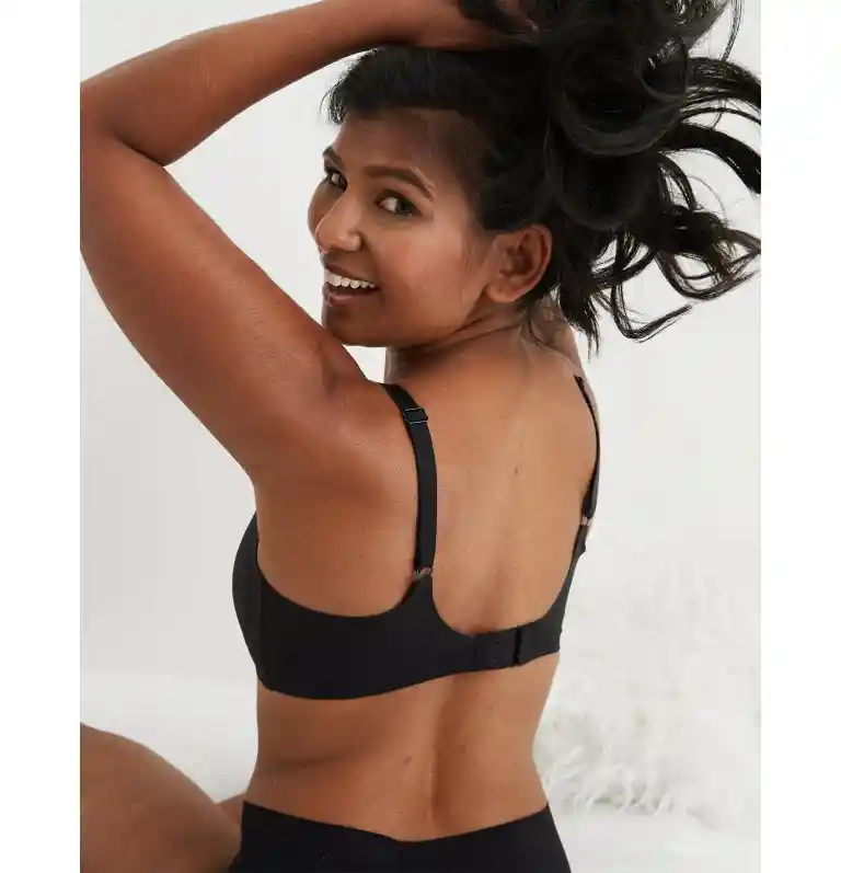 Bralette Negro Talla Large Aerie American Eagle