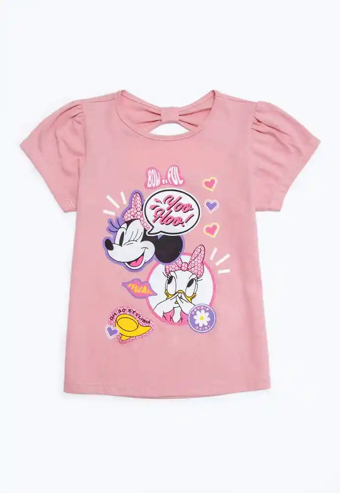 Camiseta Manga Corta 5t-rosado